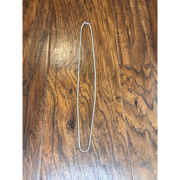 Vintage Sterling Silver Snake Chain Lobster Claw Clasp 925 Made in India - Picture 1 of 3